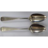 A pair of George IV silver Old English pattern tablespoons London 1822 11