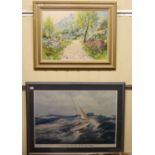 John Donaldson - 'Le Chant du Cigaloun' oil on canvas bears a signature 18'' x 24'' framed;