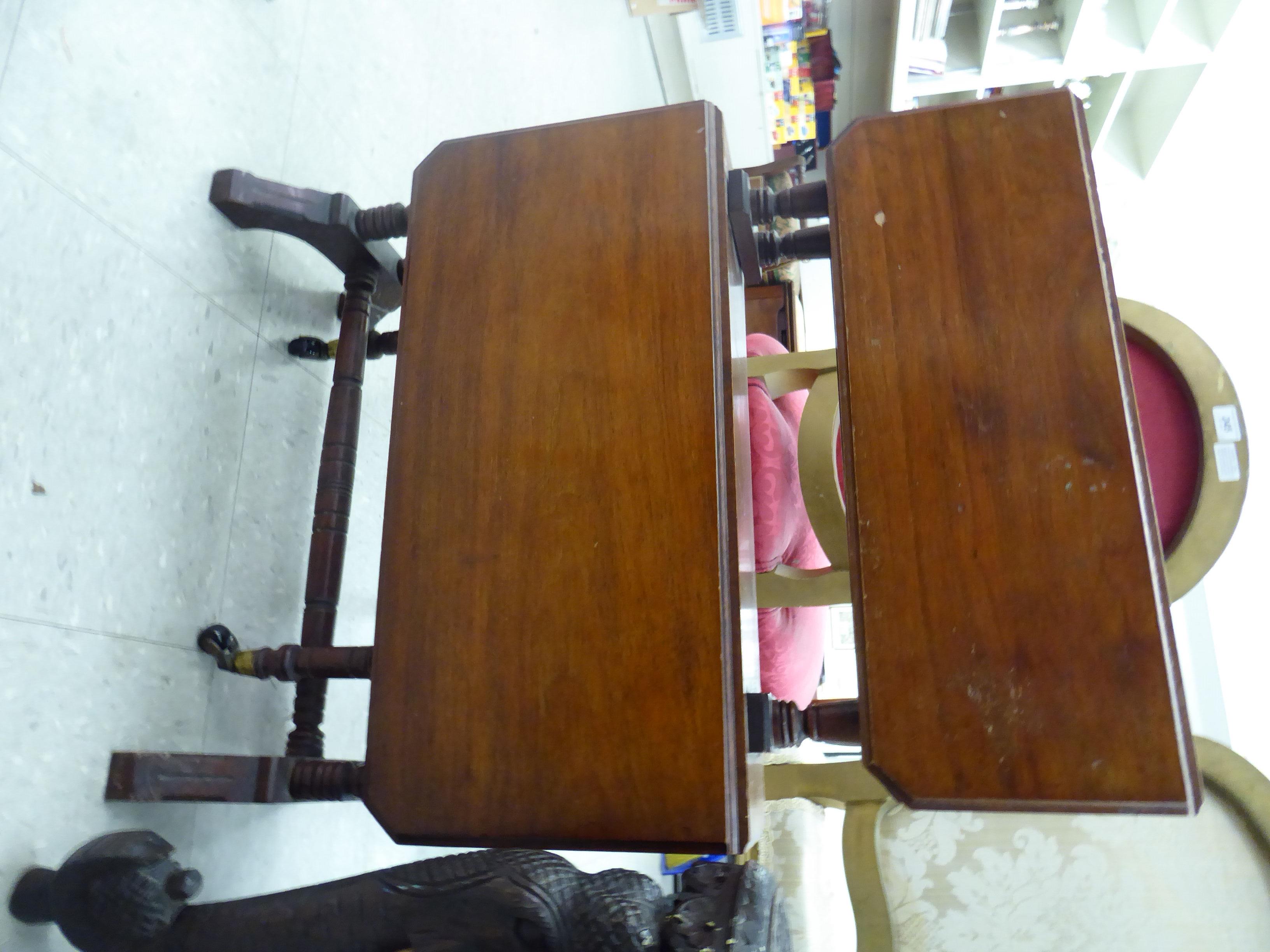 Small furniture: to include a 1960s Anglo Indian carved hardwood plant stand, - Image 2 of 2