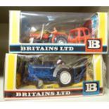 Britains diecast model vehicles, viz. a Massey Ferguson tractor no.