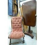 A William IV mahogany tip-top pedestal table,