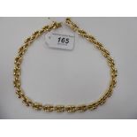 A 14ct gold multi-link necklace 11