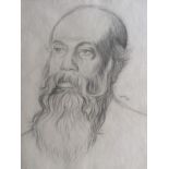 Sir Brajendra Nath SEAL â€“ William ROTHENSTEIN Original pencil portrait of â€œBrajendranath Sealâ€