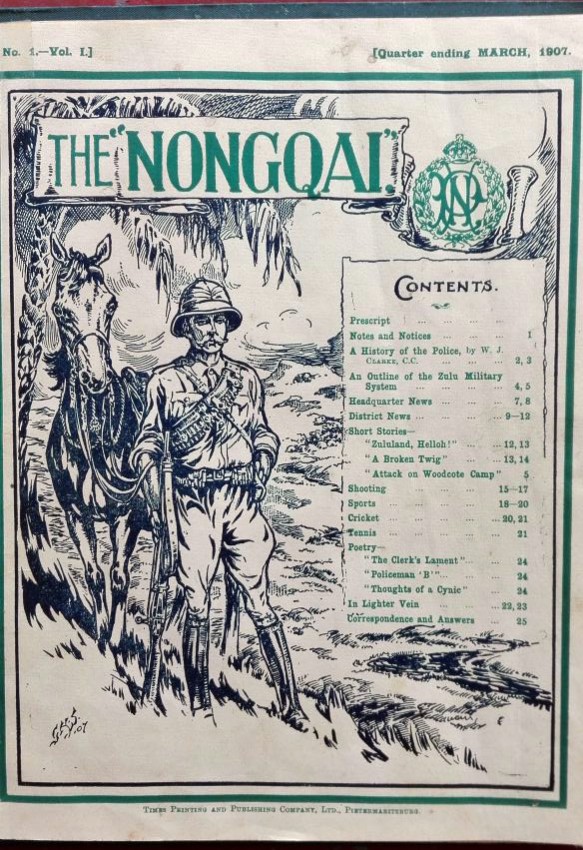 South African Police The Nongqai 1907-1913 (Five volume set) Five volume set bound in dark green - Image 3 of 4