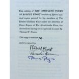 Bruce ROGERS (designer/typographer). - Robert FROST The Complete Poems of Robert Frost. [