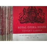 Various Royal Opera House Covent Garden. Thirty opera programmes from the mid-1960sNine of the