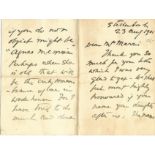 John X. Merriman JOHN X. MERRIMAN - NICE AUTOGRAPH LETTERA nice 4pp. autograph letter on a single