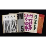 Various WURM MAGAZINE - FIVE ISSUESFive issues of this very scarce avant-garde Afrikaans and later