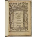DIODORO SICULO DELLE ANTIQUE HISTORIE FABULOSEBeautiful edition of 1542 of the lucke and famous