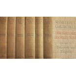 Churchill, Winston S The Second World War. Vols I-VI (best editions) Plastic-protected three-