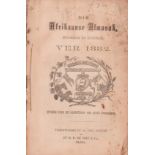 Almanacs. DIE AFRIKAANSE ALMANAK Uitgegee deur die Genootskap van Regte Afrikaners. 115 pages + 32