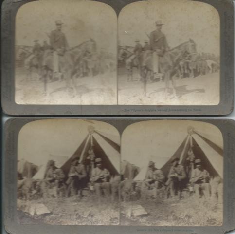 Stereographic viewer South African War, 1899-1902 [stereographs]The viewer is made of patterned - Image 3 of 3