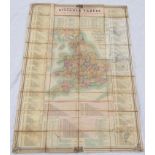 TRANSPORTATION, early Railroad Railway Map. - John & Charles WALKER (publishers) The British