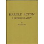 Ritchie (Neil) HAROLD ACTON, A BIBLIOGRAPHY185 pages, portrait of Harold Action by Luciano Guarnieri