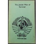 Leese (Arnold) THE JEWISH WAR OF SURVIVAL ("Boerenasie" edition)111pp. Soft cover. Light toning to