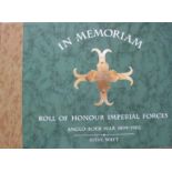 Watt, Steve In Memoriam- Roll of Honour Imperial Forces-Anglo-Boer War 1899-1902This book is an