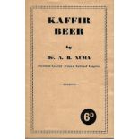 Dr. A.B.Xuma KAFFIR BEERScarce 24pp. pamphlet being the evidence submitted to the Committee