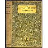Graves (Robert) ON ENGLISH POETRY.xi, (i blank), 149 pages, original yellow cloth titled in black,