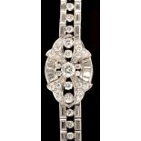 A diamond bracelet,