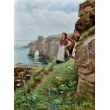 Robert Jobling (1841-1923) ''The Way Down the Cliffs'',