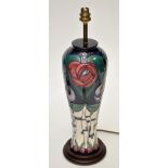 Moorcroft 'MacKintosh' style lamp base,