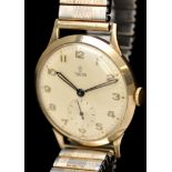 Tudor: a gentleman's 9ct. gold cased wristwatch, c.