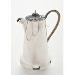 A George V silver hot water jug, by Walker & Hall, Sheffield, 1924,