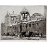 William Walcot (1874-1943) "Queen's College, Oxford", signed in pencil, etching, 29 x 38.