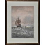 William Thomas Nichols Boyce (1857-1911) A barque and a steamship, signed and dated 1905,