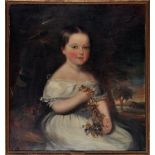 19th Century British School A portrait of Charlotte Mary Blyth (married John Fleming March 1st