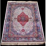 A woven Kashmir rug,