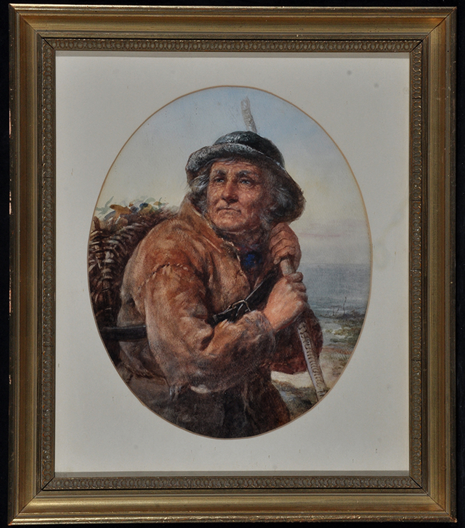 James Drummond, RSA (1816-1877) "The Cockle Gatherer", signed and indistinctly dated,