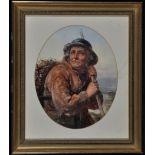 James Drummond, RSA (1816-1877) "The Cockle Gatherer", signed and indistinctly dated,