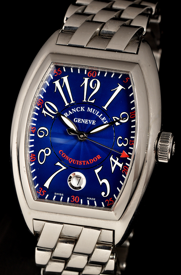 Franck Muller Conquistador: a stainless steel wristwatch, No. 4495 ref.