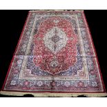 A woven Kashmir carpet,