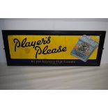 'Players Tobacco and Cigarette' enamel advertising sign, inscribed "Players Please,