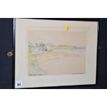 A watercolour, by Victor Noble Rainbird - "The Bay, Cullercoats", signed.