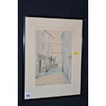 A watercolour, by Victor Noble Rainbird - "North Shields", signed.
