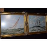 Colour reproductions, after Montague Dawson - sailing vessels.