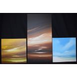 Oil paintings, by Jonathan Shaw - "Sea and Sky", signed, all unframed.