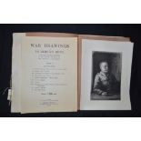 A collection of lithographs - "War Drawings",