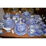 A Copeland Spode blue and white dinner service; together with other blue and white items.