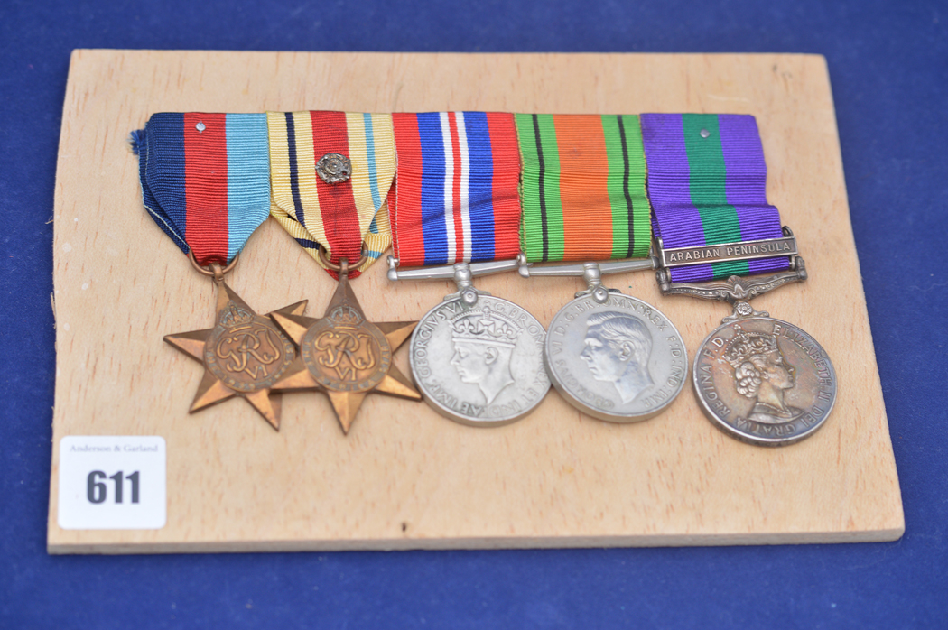 Second World War medal comprising two 1939-1945 Stars; two General Service medals,