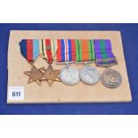 Second World War medal comprising two 1939-1945 Stars; two General Service medals,