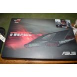 A Republic of Games gaming notebook PC, G Series, by Asus, in original box.