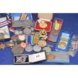 Medals to include Second World War Defence medals and war medals; a Korea medal;