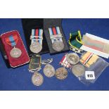 Medals to include an Efficiency medal awarded to 902034 Gunner W R Eden Royal Artillery;