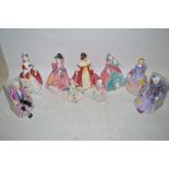 Royal Doulton figurines, to include: 'Darby', HN1427'; 'Joan', HN1422; 'Masquerade',