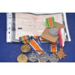 First World War medals to include 1914 - 1915 Star awarded to 23289 Lance Corporal,