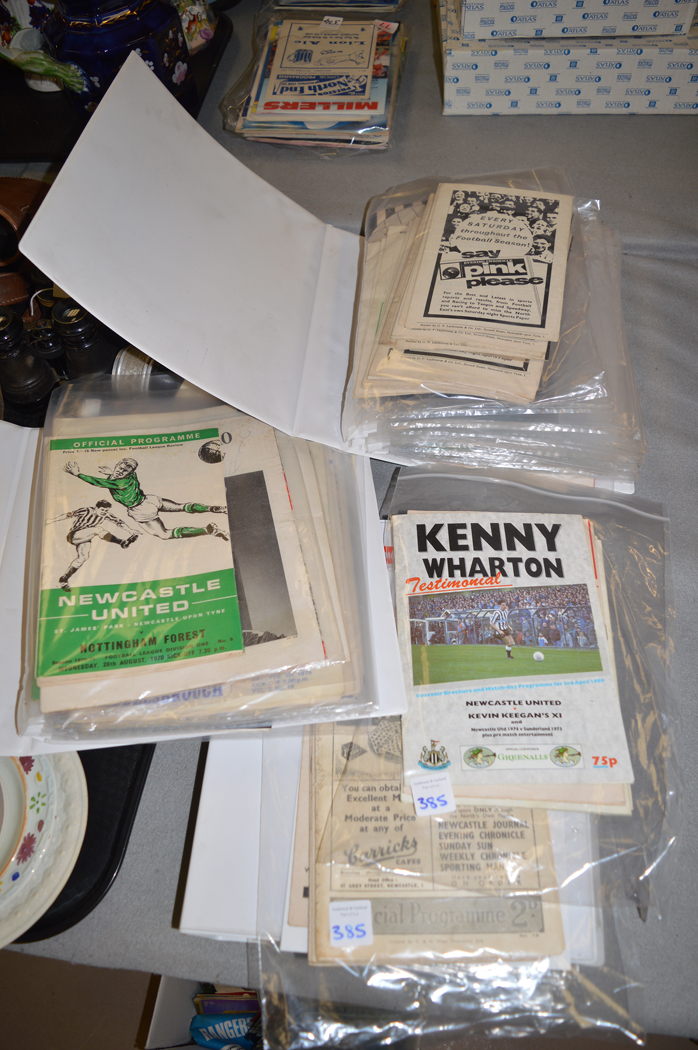 A quantity of Newcastle United home football programmes, comprising: Cardiff City November 22